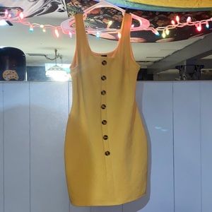 Yellow mini dress , Size-Large